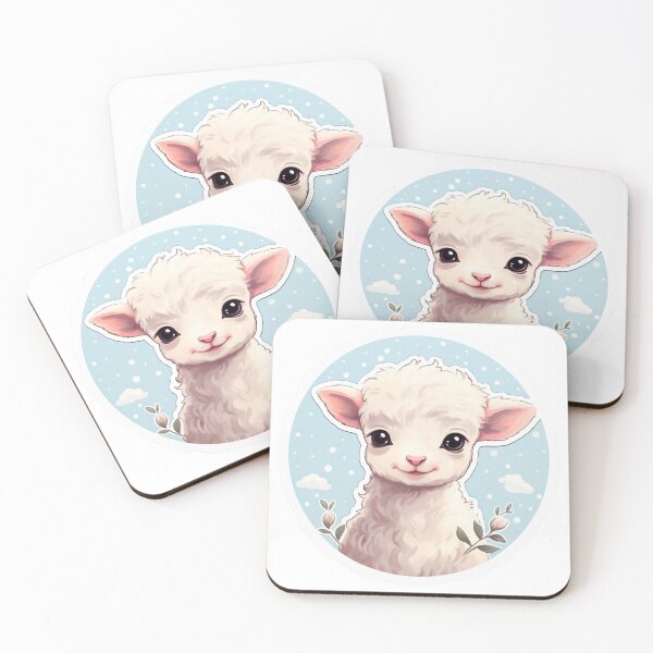 Item preview, Cute lamb // little lamb // flowers // majestic // lamb poster // baby lamb designed and sold by SMARTKIT  DESIGNAGENCY.