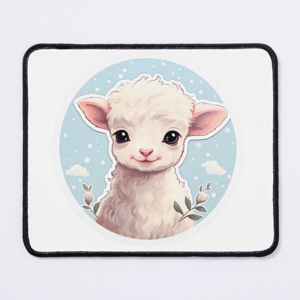 Item preview, Cute lamb // little lamb // flowers // majestic // lamb poster // baby lamb designed and sold by SMARTKIT DESIGNAGENCY.