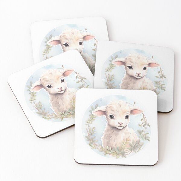Item preview, Cute lamb // little lamb // flowers // majestic // lamb poster // baby lamb designed and sold by SMARTKIT  DESIGNAGENCY.