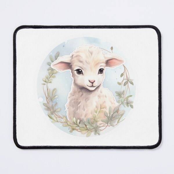 Item preview, Cute lamb // little lamb // flowers // majestic // lamb poster // baby lamb designed and sold by SMARTKIT DESIGNAGENCY.