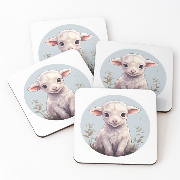 Item preview, Cute lamb // little lamb // flowers // majestic // lamb poster // baby lamb designed and sold by SMARTKIT  DESIGNAGENCY.
