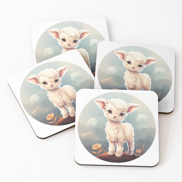 Item preview, Cute lamb // little lamb // flowers // majestic // lamb poster // baby lamb designed and sold by SMARTKIT  DESIGNAGENCY.