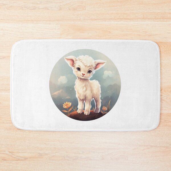 Item preview, Cute lamb // little lamb // flowers // majestic // lamb poster // baby lamb designed and sold by SMARTKIT  DESIGNAGENCY.