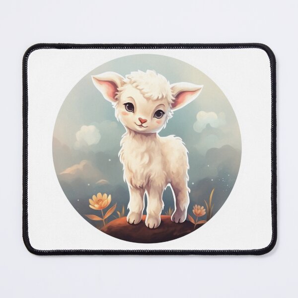 Item preview, Cute lamb // little lamb // flowers // majestic // lamb poster // baby lamb designed and sold by SMARTKIT DESIGNAGENCY.