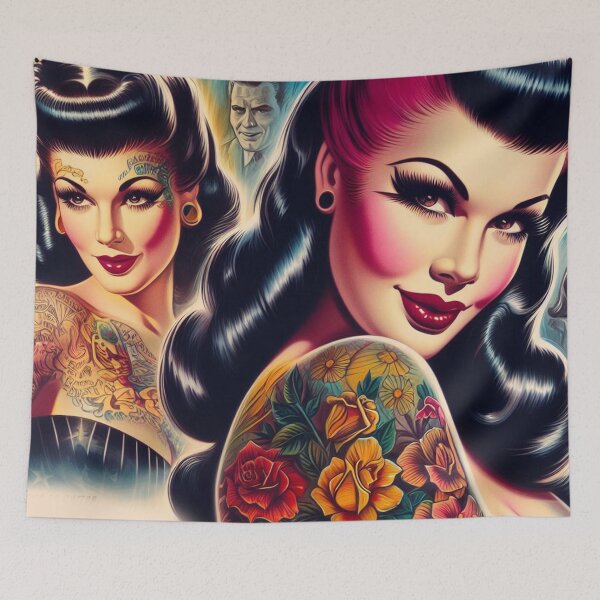 Item preview, Retro Alternative Girls designed and sold by PulpVintage.