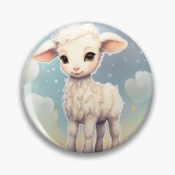 Item preview, Cute lamb // little lamb // flowers // majestic // lamb poster // baby lamb designed and sold by SMARTKIT  DESIGNAGENCY.