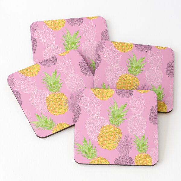 Aperçu de l'œuvre Ananas en chute libre rose créée et vendue par MinnietheCat.