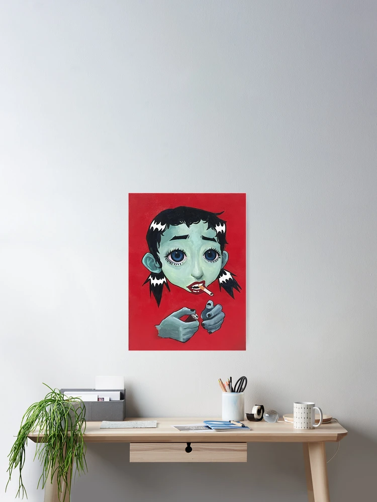 Thumbnail 2 of 3, Poster, Smoke break designed and sold by seagrease.