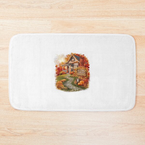 Item preview, Autumn vibes design cozy leaves house embrace designed and sold by Newhyperion.