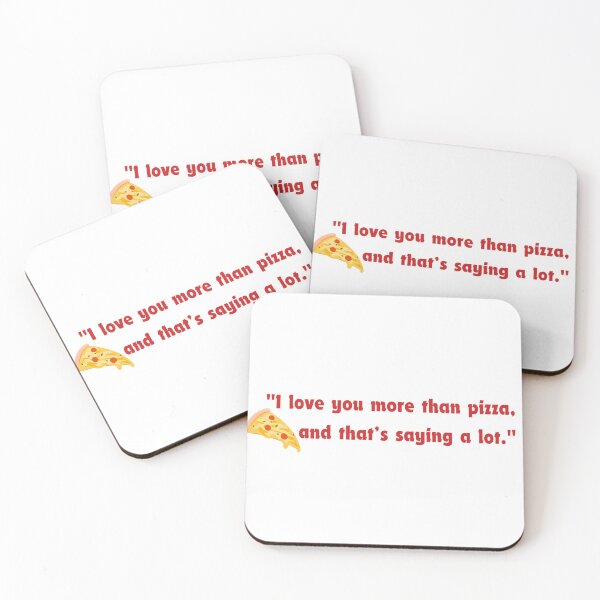 Item preview, I love you more than pizza designed and sold by Taloory.