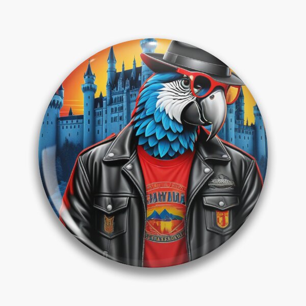 Item preview, Gabriel the Happy Parrot visiting the most romantic castles in Germany designed and sold by roman747.