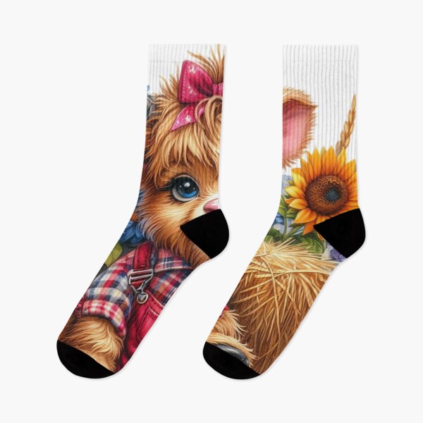 Item preview, Cute Highland Cow,Flowers designed and sold by deniz kaya.