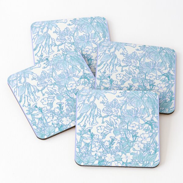 Item preview,  Homage to Honeysuckle (soft blue) designed and sold by OurShop.