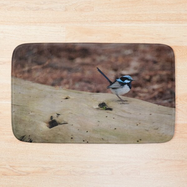 Item preview, Supurb Fairywren standing on a log designed and sold by imaginethis.