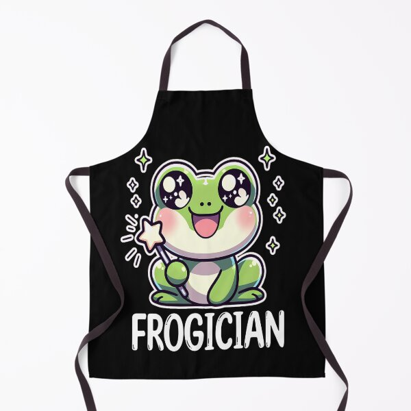 Item preview, Frogician Magical Frog with Wand Cute Kawaii Design designed and sold by Taans-Creation.