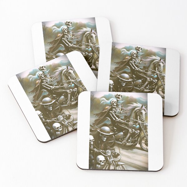 Item preview, Biker Skeletons Ghost Horse designed and sold by thomas-bloomer.