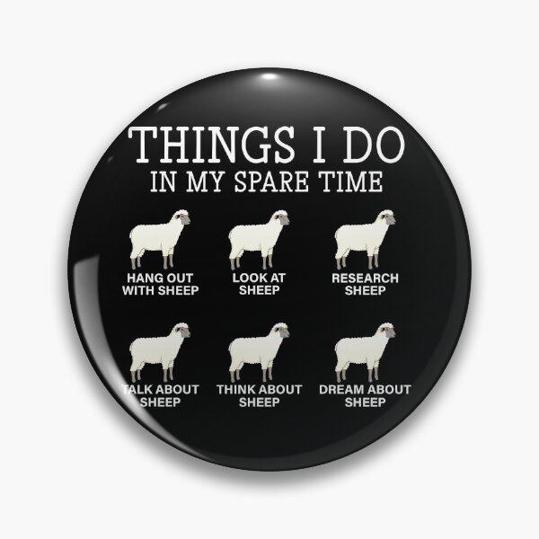 Item preview, Funny Sheep-Things I Do in My Spare Time-Gift for Sheep Lover-Animal Lover designed and sold by belladesign7.