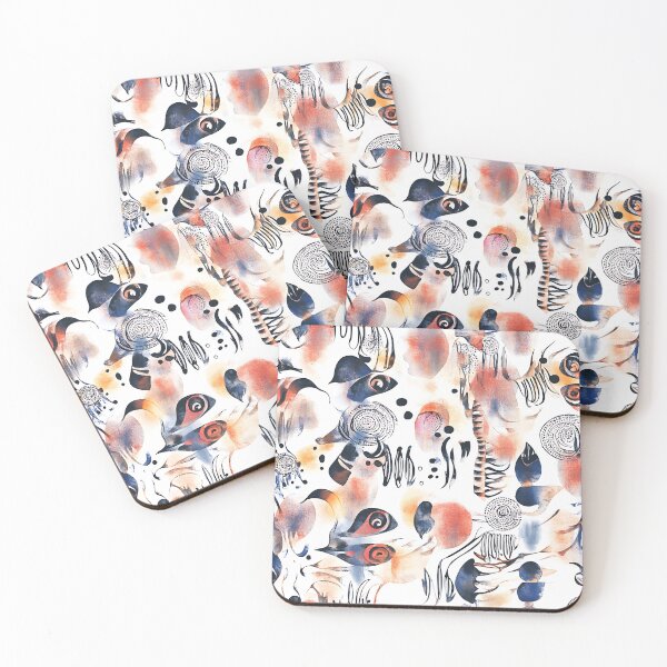 Item preview, A seamless watercolor pattern combining intricate technological motifs with organic. designed and sold by FreedomArtShop.