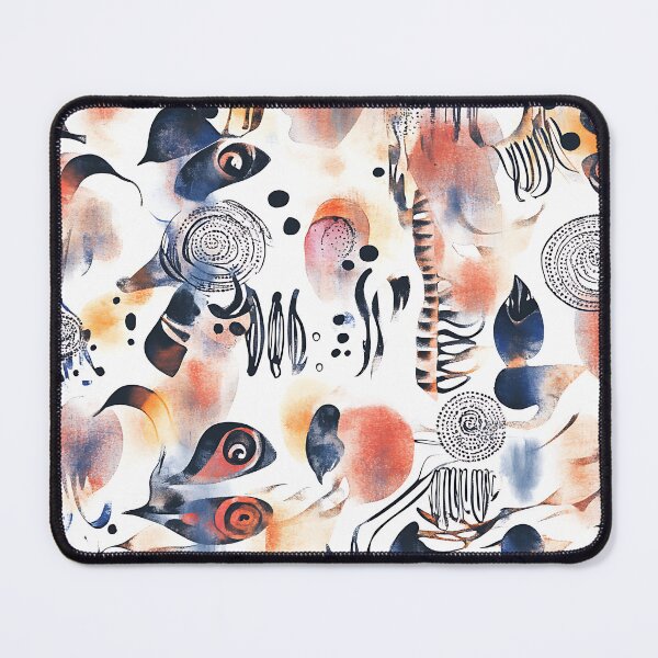 Item preview, A seamless watercolor pattern combining intricate technological motifs with organic. designed and sold by FreedomArtShop.