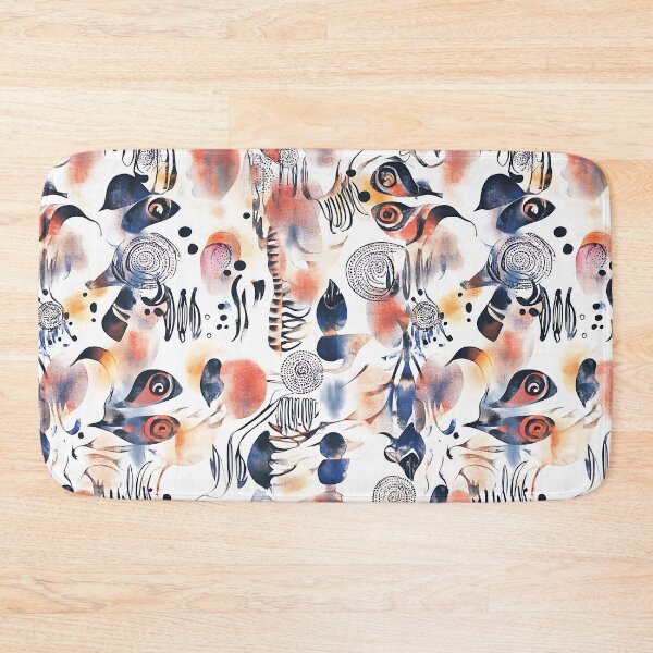 Item preview, A seamless watercolor pattern combining intricate technological motifs with organic. designed and sold by FreedomArtShop.