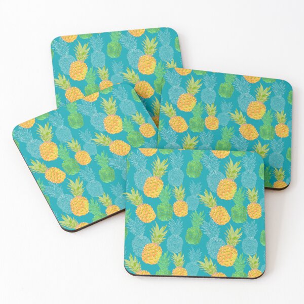 Artikelvorschau, Tumbling Pineapples aqua entworfen und verkauft von MinnietheCat.
