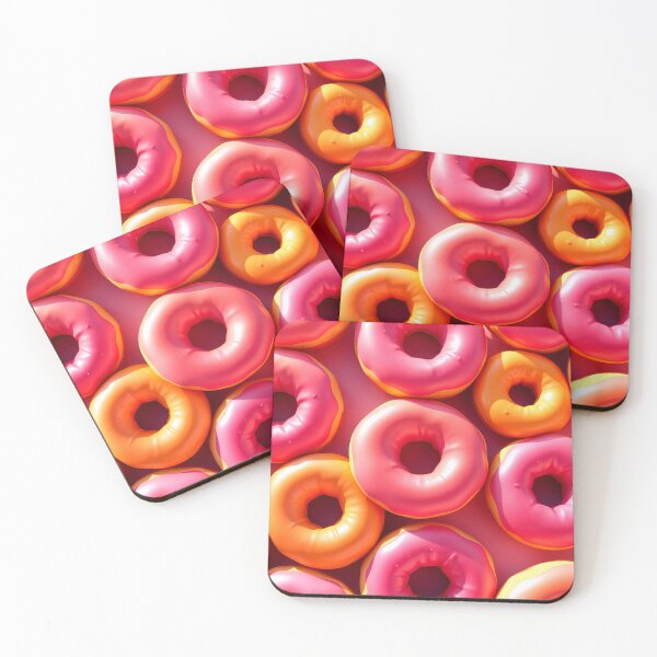 Item preview, Pink Donuts A Delicious Food Pattern Design designed and sold by TheArtOfPat.