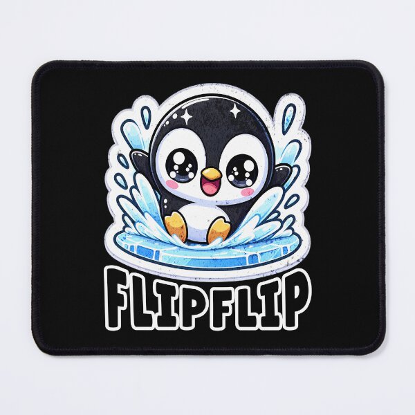 Item preview, FlipFlip Cute Penguin Splashing in Water Kawaii Design designed and sold by Taans-Creation.