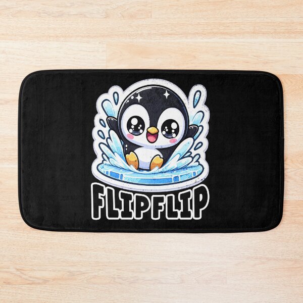Artikelvorschau, FlipFlip Süßer Pinguin planscht im Wasser Kawaii Design entworfen und verkauft von Taans-Creation.