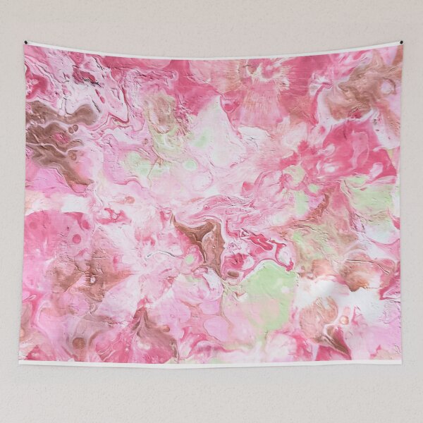 Artikelvorschau, Rosa Burst Fluid Art Abstrakte Malerei Druck entworfen und verkauft von Tammy Marie Russell.