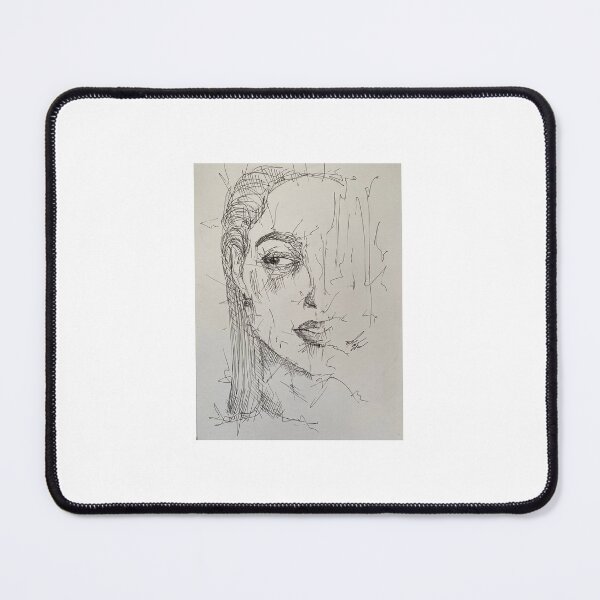 Item preview, Line art, portrait drawing untitled #8 designed and sold by Oksana Khavro.