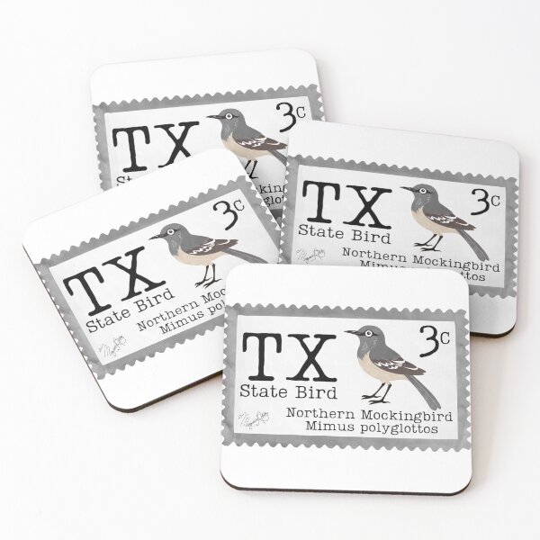 Item preview, Northern Mockingbird: Texas State Bird designed and sold by Marguerite Artistry.