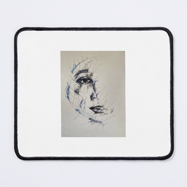 Item preview, Line art, portrait drawing untitled #2 designed and sold by Oksana Khavro.
