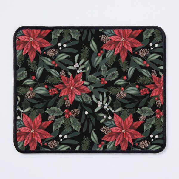 Item preview, Winter foliage - Botanical Christmas - Poinsettia repeating pattern designed and sold by LindaSitniece.