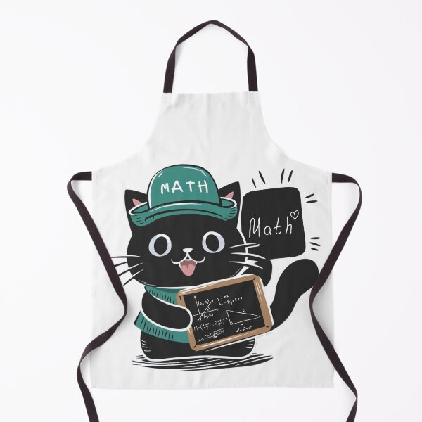 Item preview, Cat and Math, Cute Black Kitty designed and sold by Merch-Kitsune.
