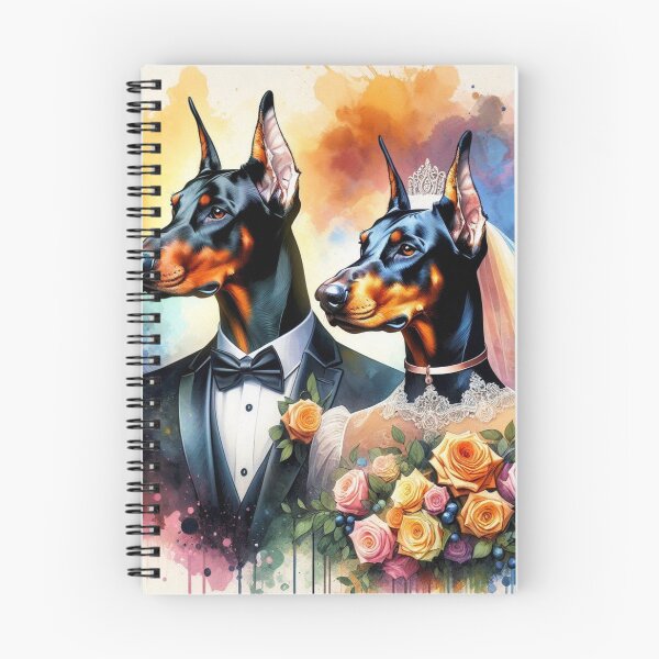 Item preview, Just Married Doberman Pinscher Couple designed and sold by Wags & Tails.