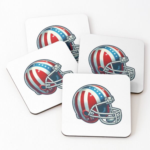 Item preview, Patriotic Buffalo Helmet designed and sold by pixelpulsenyc.