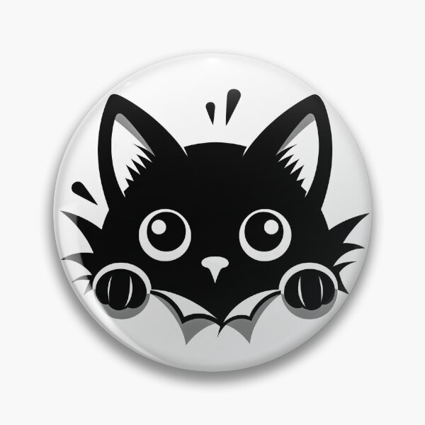 Item preview, Black Cat Peeking designed and sold by Magnuna.