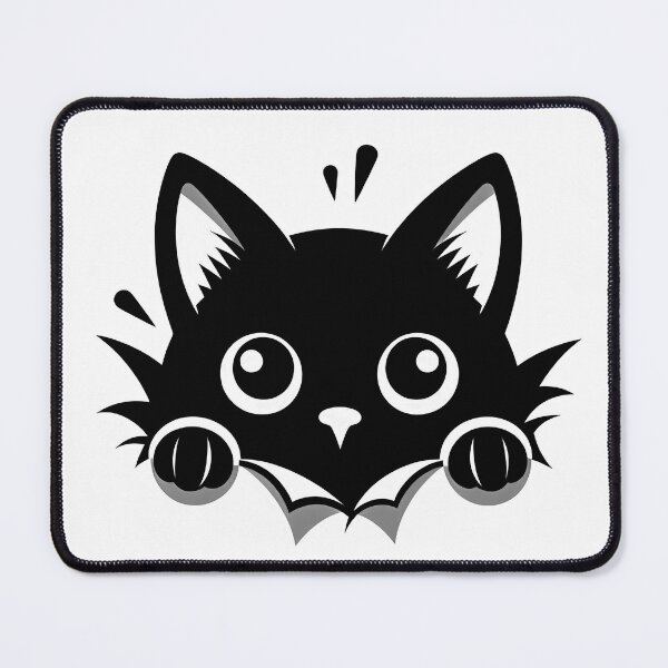 Item preview, Black Cat Peeking designed and sold by Magnuna.