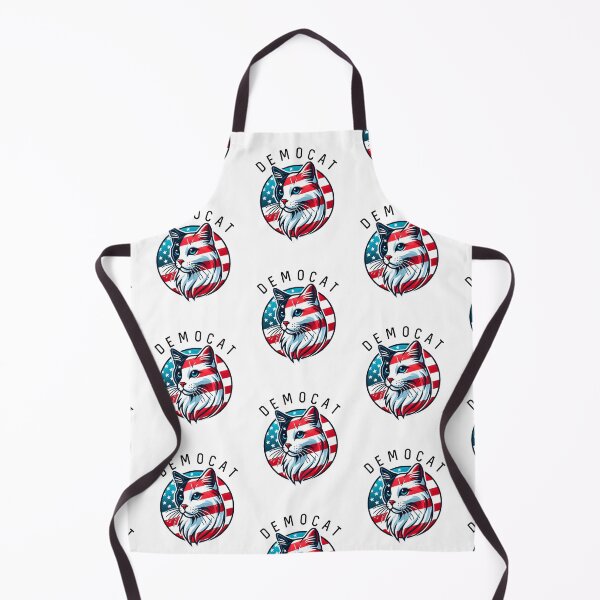 Item preview, Democat Patriotic Cat Graphic Vote Democratic Party designed and sold by The Junto Shop.