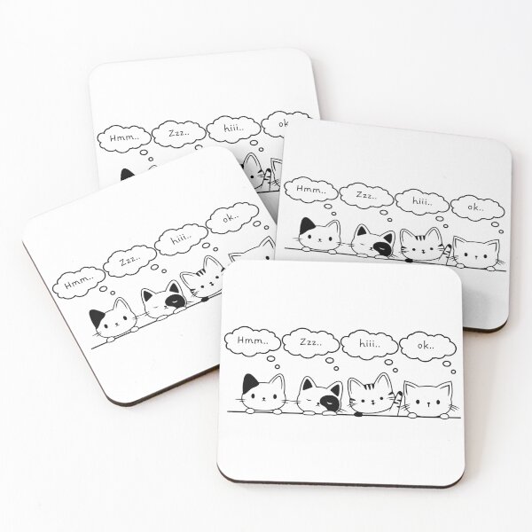 Item preview, "Group of Four Cats Design designed and sold by ERROR-STORE.