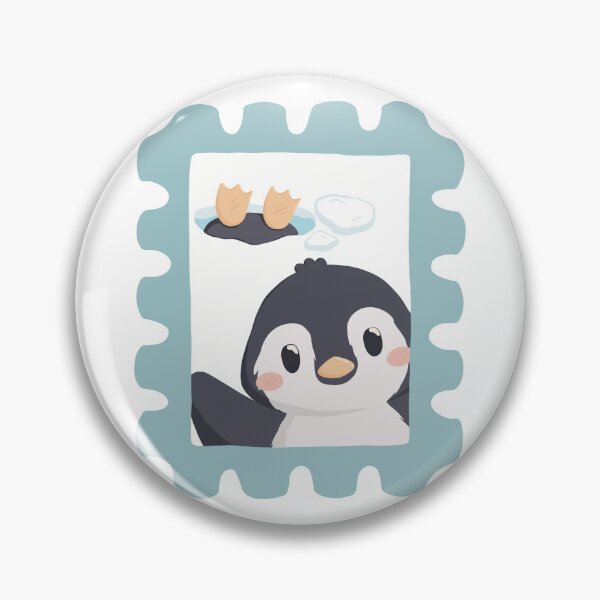 Item preview, Penguin postcard stamp designed and sold by milyahs-art.