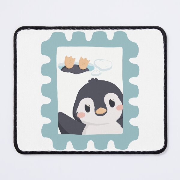 Item preview, Penguin postcard stamp designed and sold by milyahs-art.