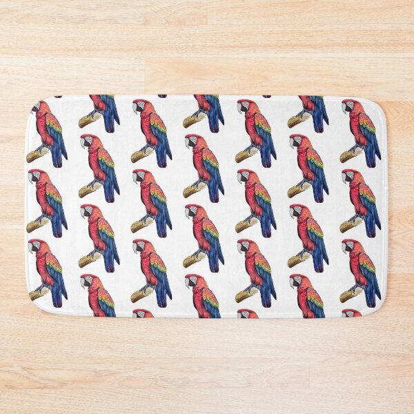 Item preview, Watercolour Red Macaw bird Parrot drawing print designed and sold by CreativelySophG.