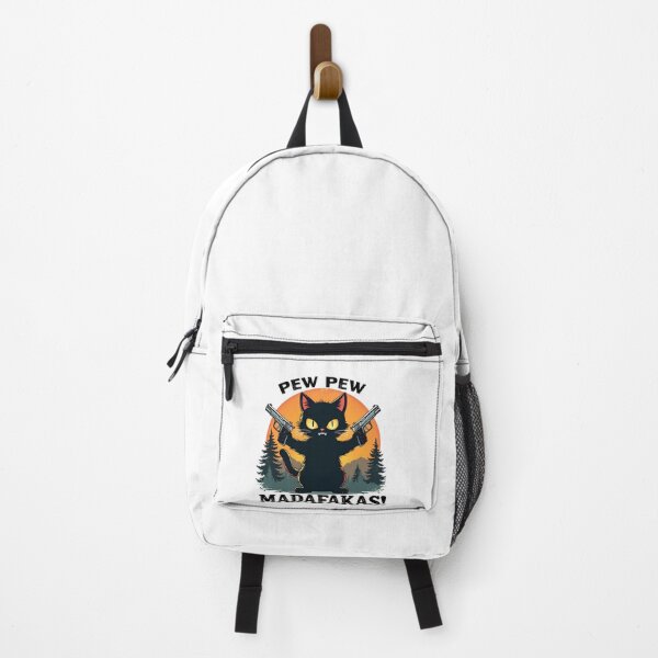Item preview, Fierce Cat Pew Pew - Vintage Style designed and sold by Neon Bones Studio.