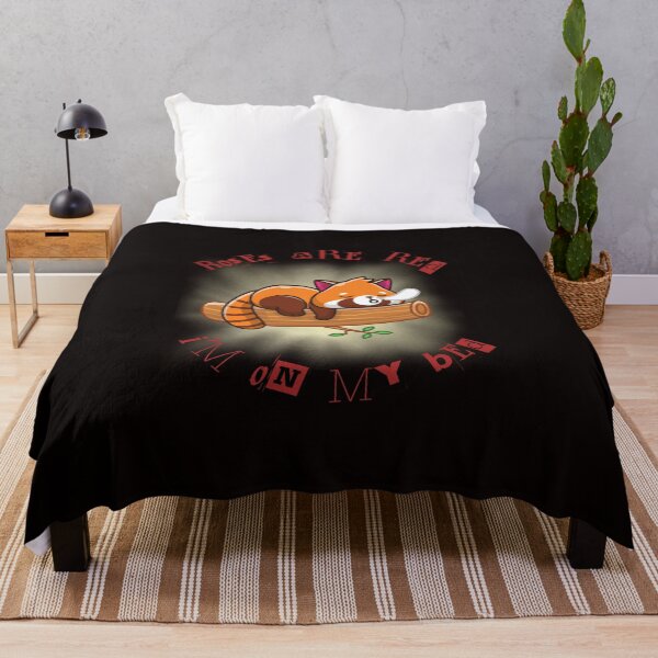 Item preview, Roses Are Red, I'm on My Bed - Fox Sleeping on Branch of Tree Design designed and sold by ERROR-STORE.