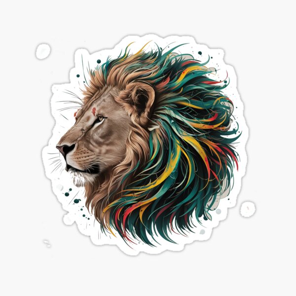 Item preview, Colorful Lion Artwork designed and sold by Tpmarkz.