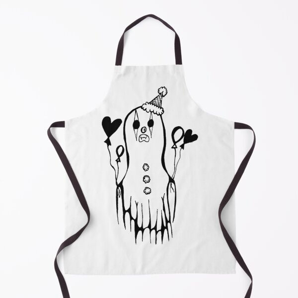 Item preview, Ghost Clown Circus Balloons Grayscale designed and sold by KayTurtless.