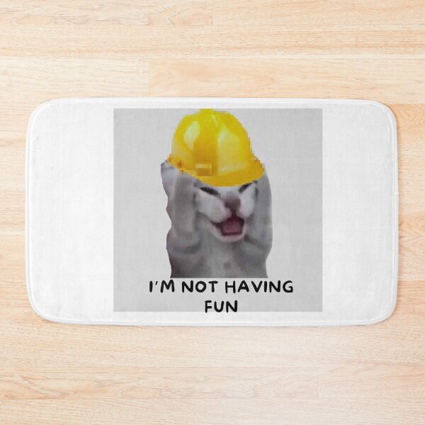 Item preview, catswithhardhats Not Having Fun  designed and sold by vechone.