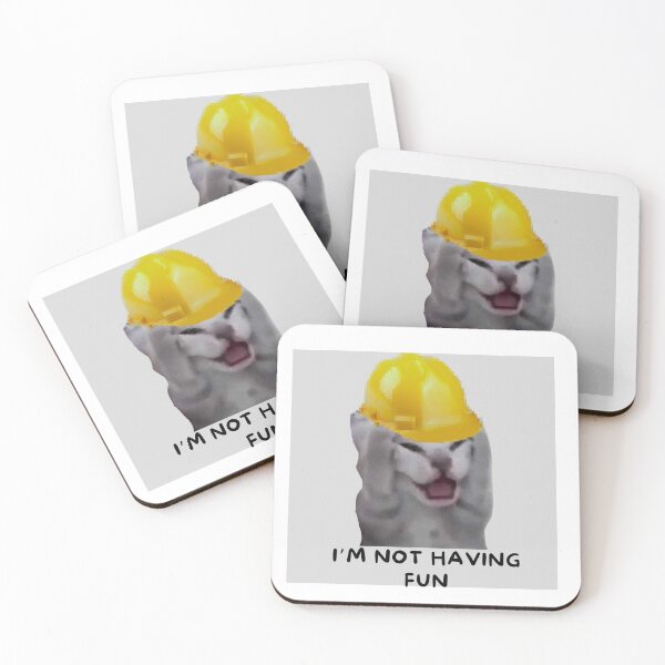 Item preview, catswithhardhats Not Having Fun  designed and sold by vechone.