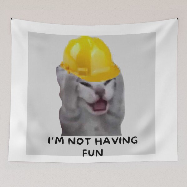 Item preview, catswithhardhats Not Having Fun  designed and sold by vechone.